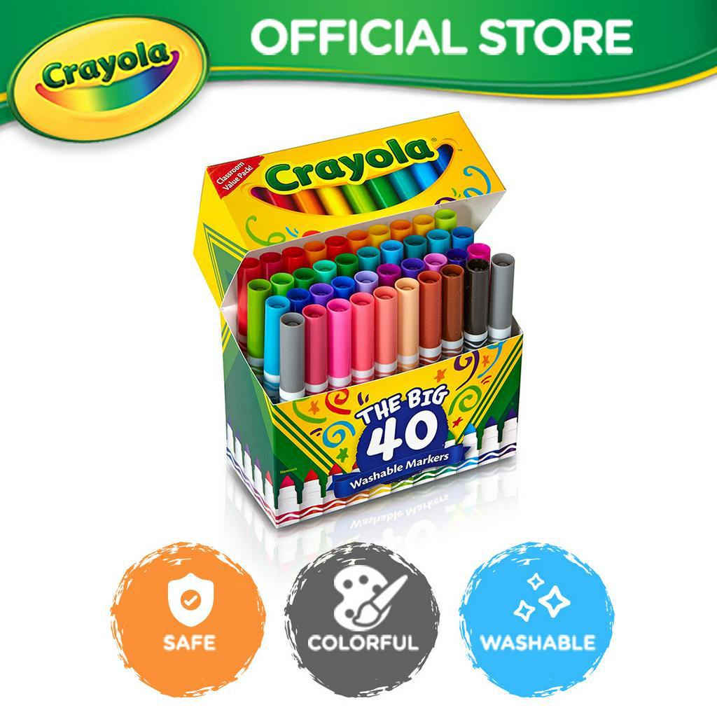 Crayola 40 Ultra-Clean Fine Line Washable Markers