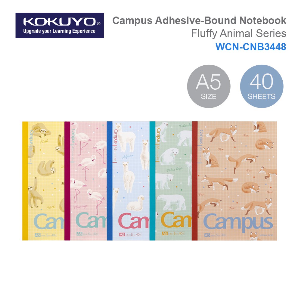 Kokuyo Campus Adhesive-Bound Notebook - A4 - Dotted 7 mm Rule