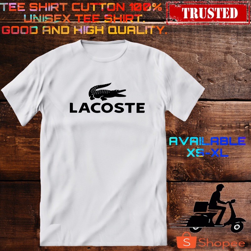 LACOSTE Logo Cotton T shirt