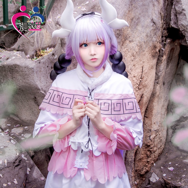 Kobayashi Dragon Maid Miss Kanna Kamui Cosplay Costume Set