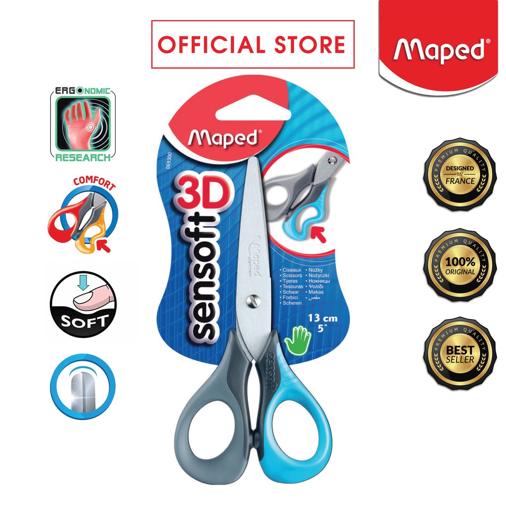 Maped Sensoft 3D Pastel Scissors - Assorted*