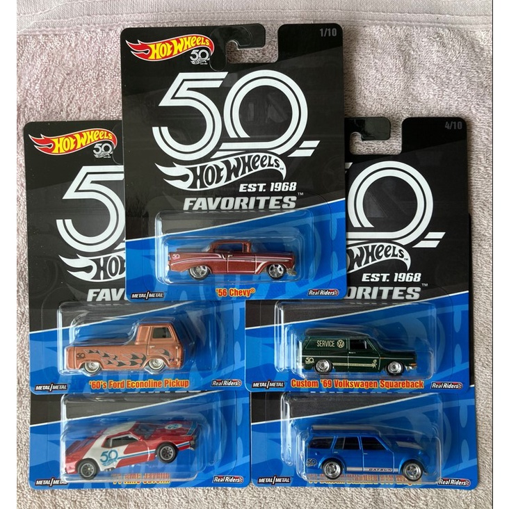 Hot wheels 50th clearance anniversary favorites