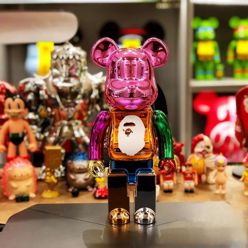 Popualr LV x Supreme And Fragment Design Bearbrick 400% Street Fashion  Action Figure (Random Style Box)