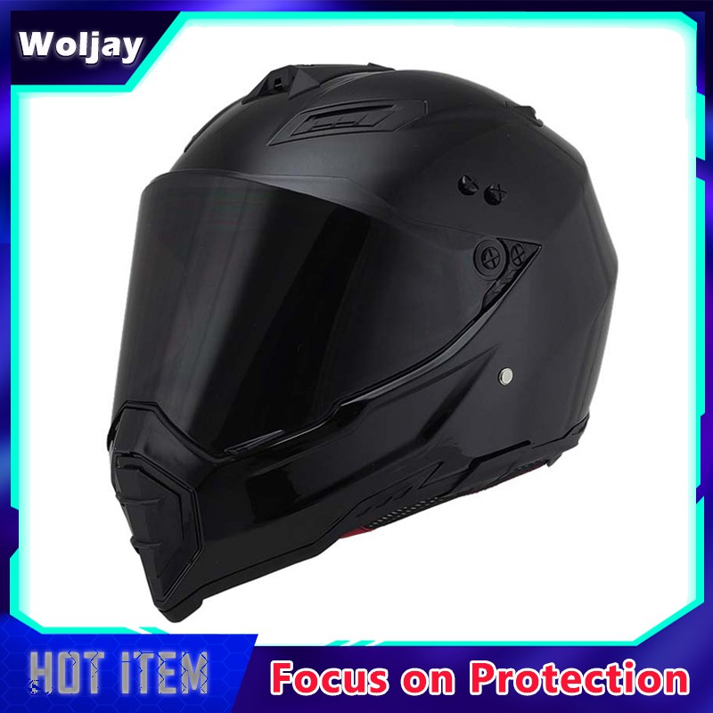 Woljay leather 2024 motorcycle helmet