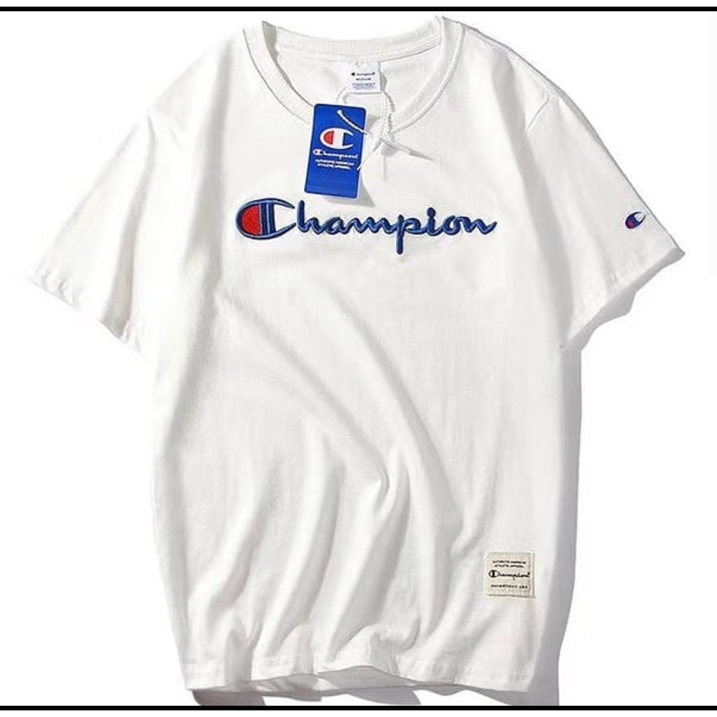 Champion t outlet shirt embroidery