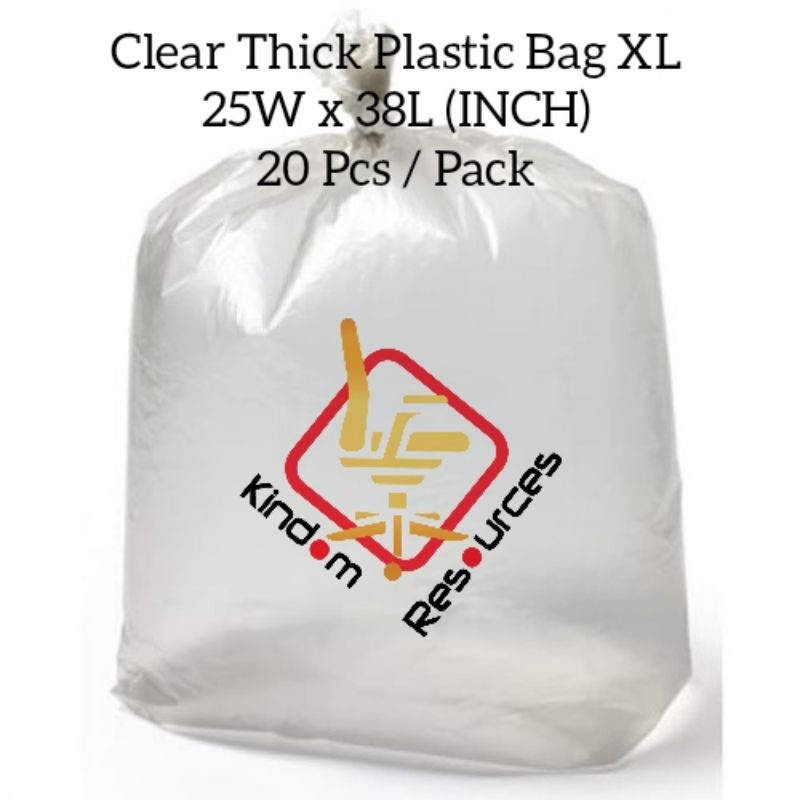 Heavy duty clear plastic bag hot sale