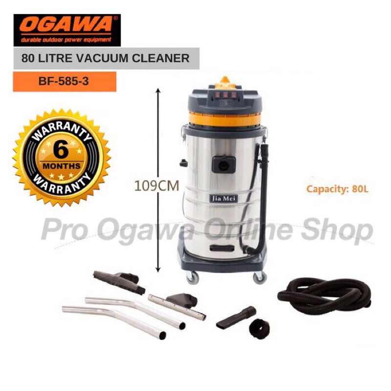 Professional 3-motor 3000W 80L High Quality Wet Dry Industrial Vacuum  Cleaner