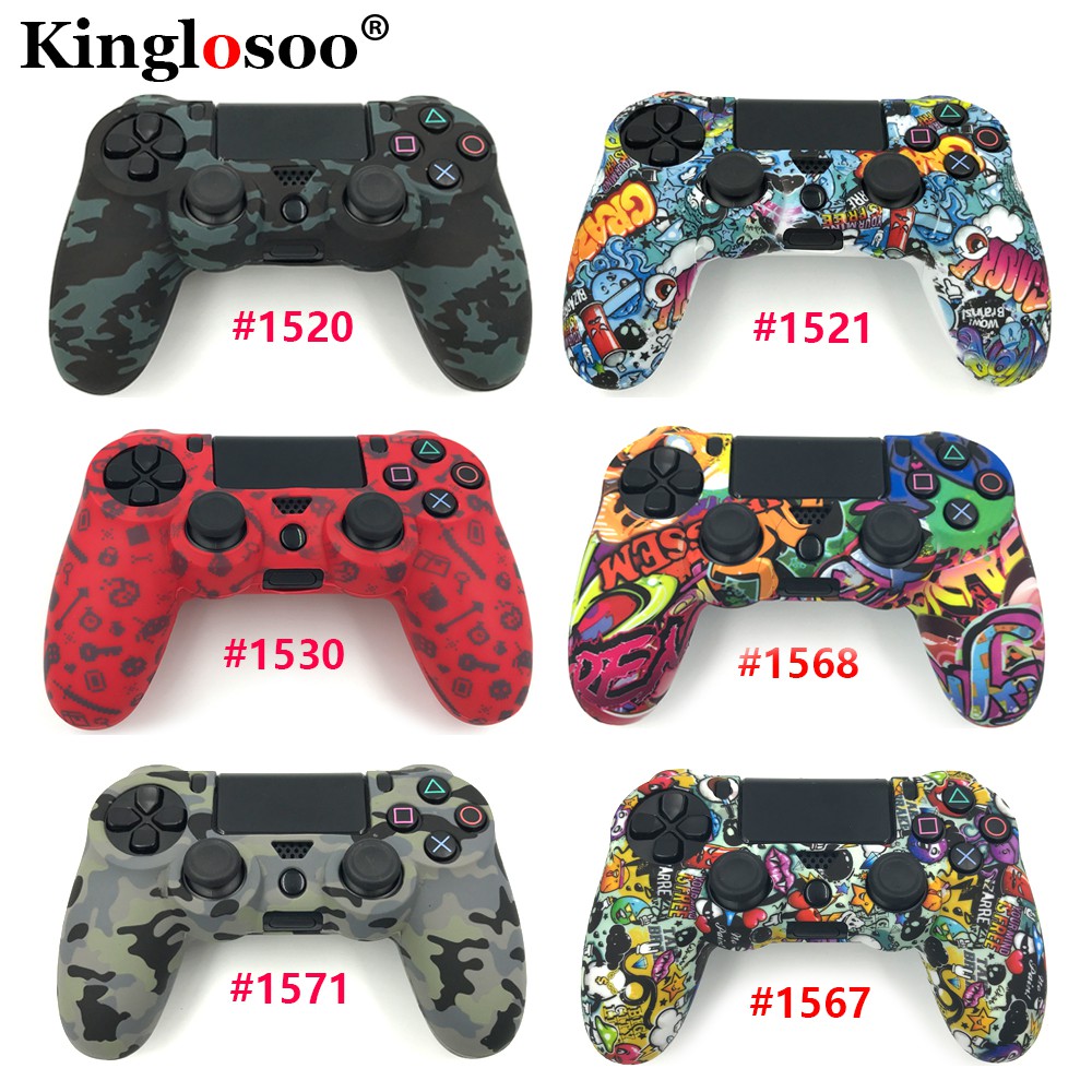 Silicone Cover Skin Rubber Protective Case for Sony PS4 Pro Slim