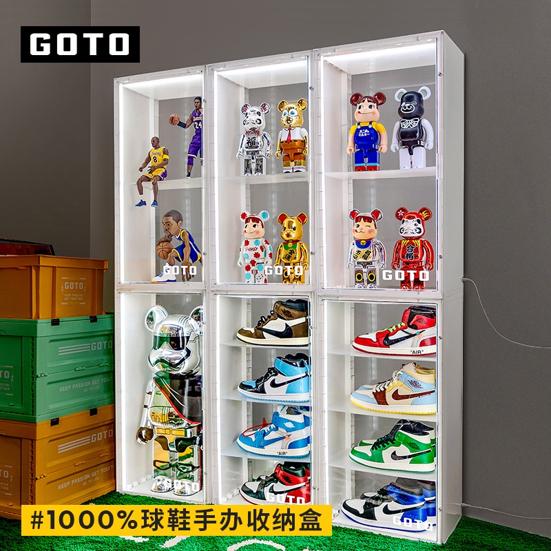 GOTO 1000% Transparent Display Box for Bearbrick 1000%, Bearbrick