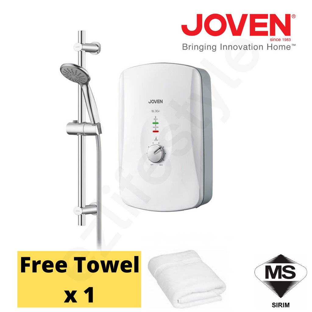 Joven Pump/No Pump {PC-838P/SL30} Home Shower Water Heater Pemanas Air  Mandi 热水器 | Shopee Malaysia