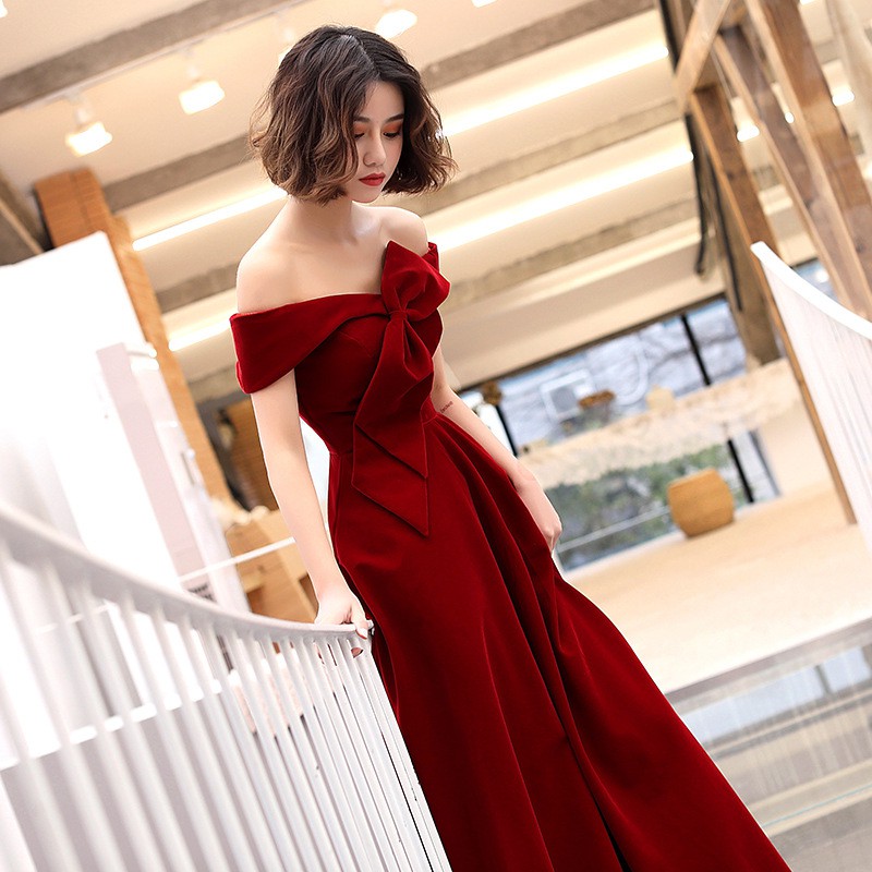 Shopee red outlet dress