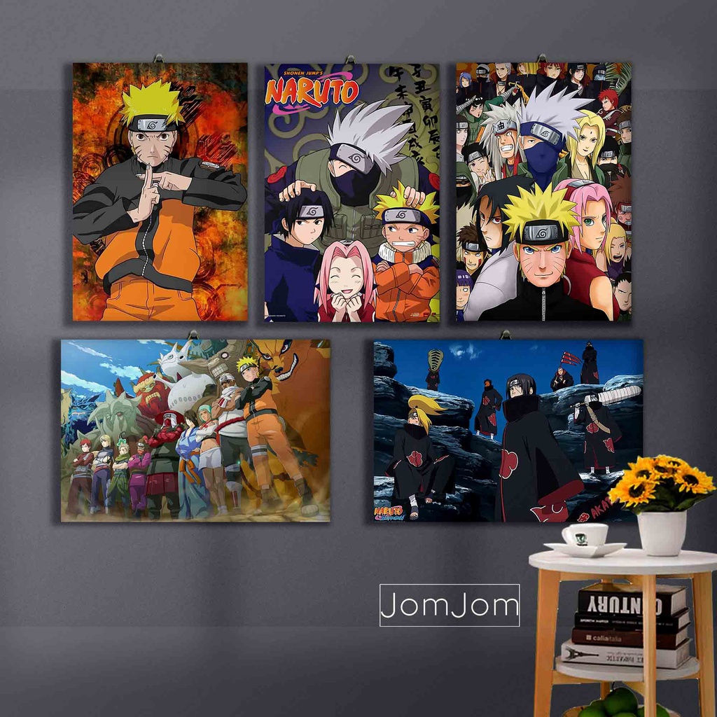 HIASAN DINDING KAYU Naruto team Wood Frame Poster/Room Decoration/wall  Decoration/anime wall decor | Shopee Malaysia