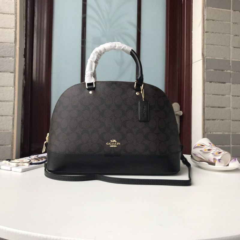 Coach Large Sierra Satchel in Signature Coated Canvas 58287 