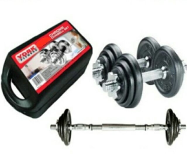 York fitness cast online iron dumbbell