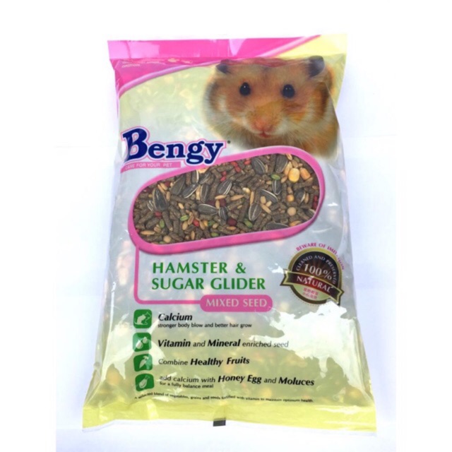 Bengy Hamster Food Mixed seed 1kg makanan hamster 1kg Shopee