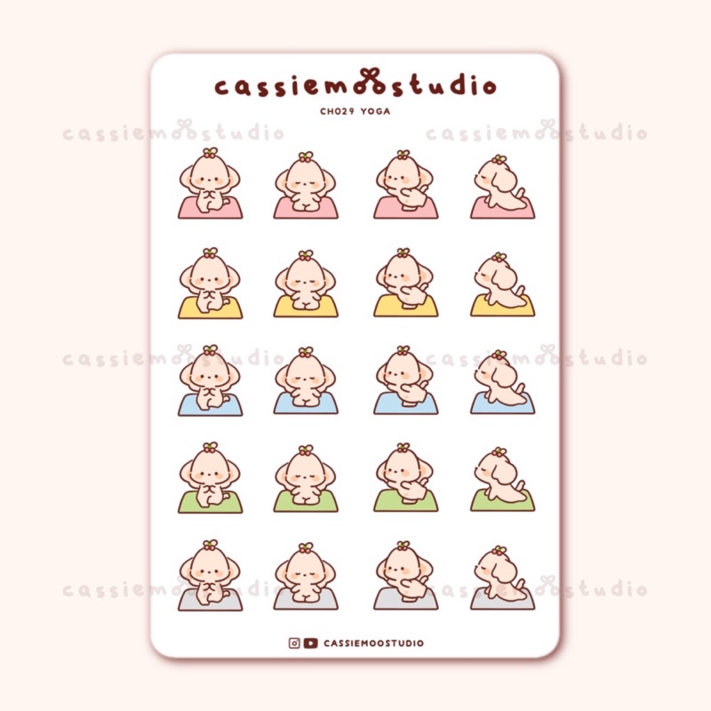 Baby Yoga Stickers