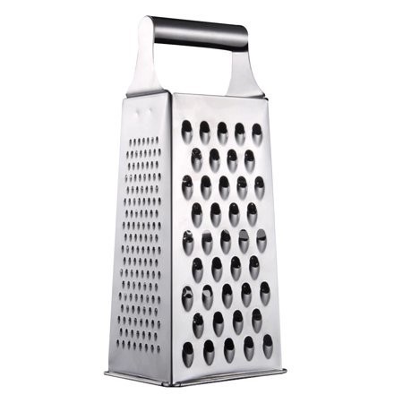 4 Sided Stainless Steel Box Cheese Carrot Food Grater Shredder Slicer