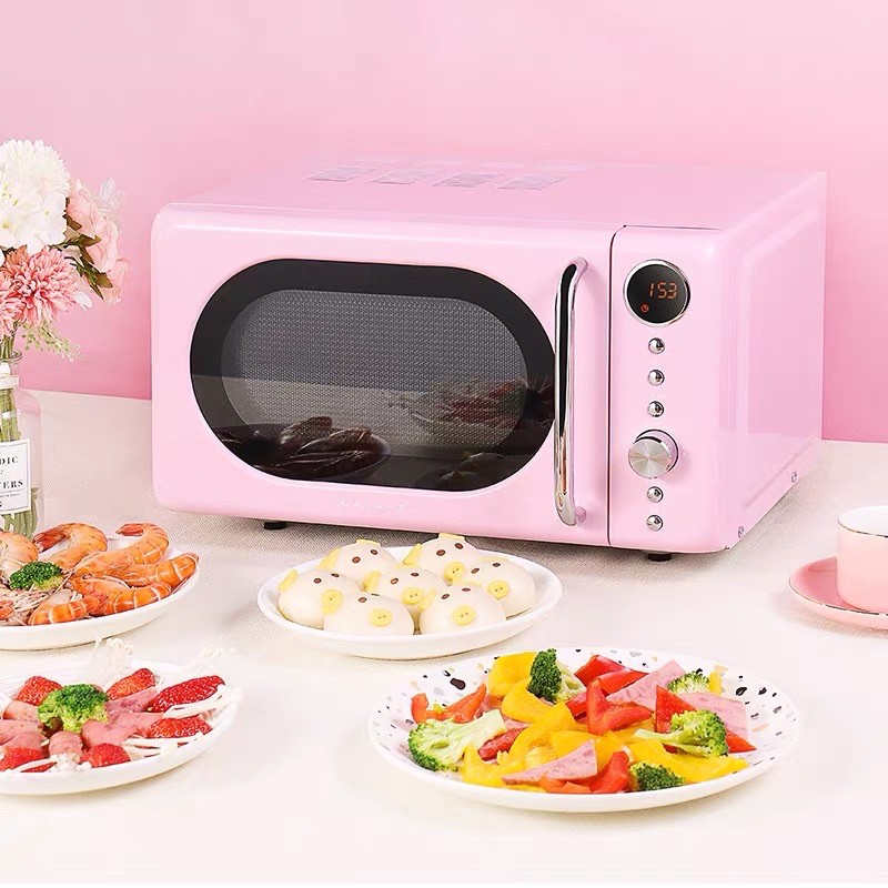 Microwave oven deals pink