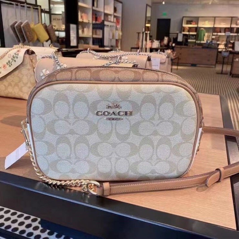 Coach Jamie Camera Bag in Blocked Signature Canvas