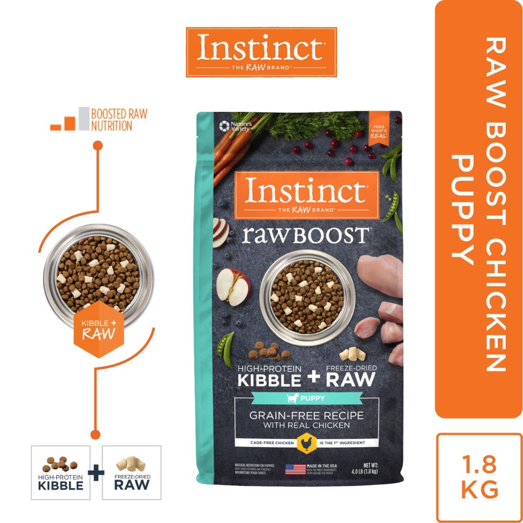 Instinct raw boost clearance large breed puppy food