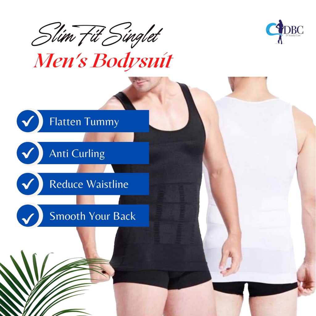 Slim 'n Lift Slimming Vest for Men (Black)