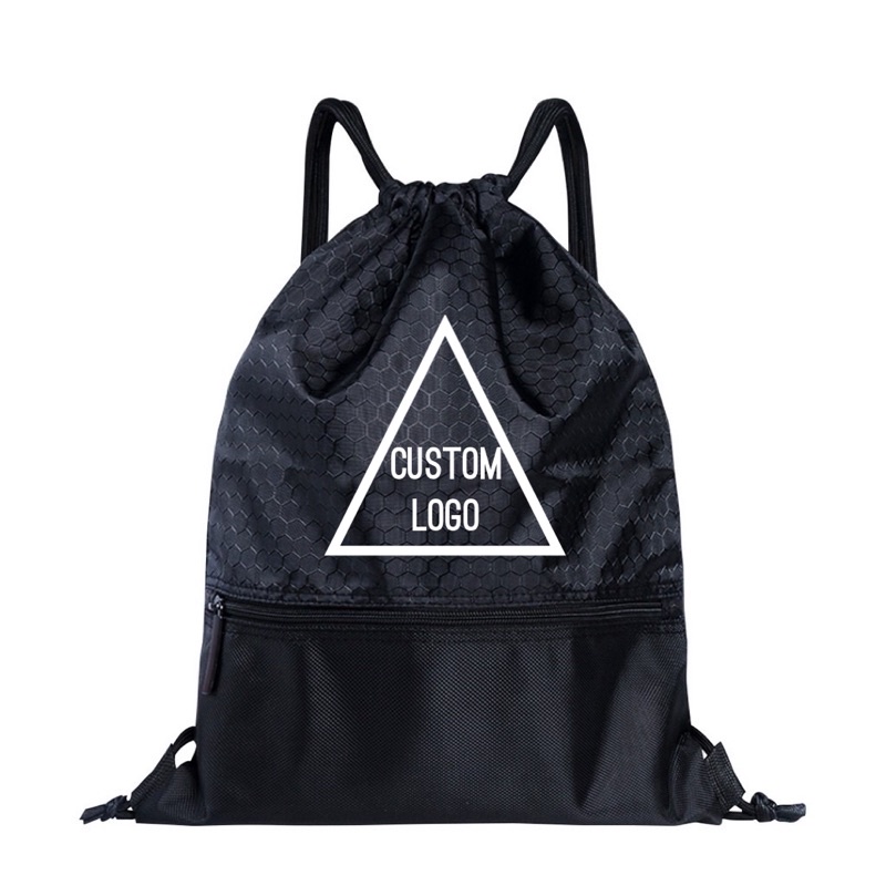 Custom drawstring backpacks store no minimum