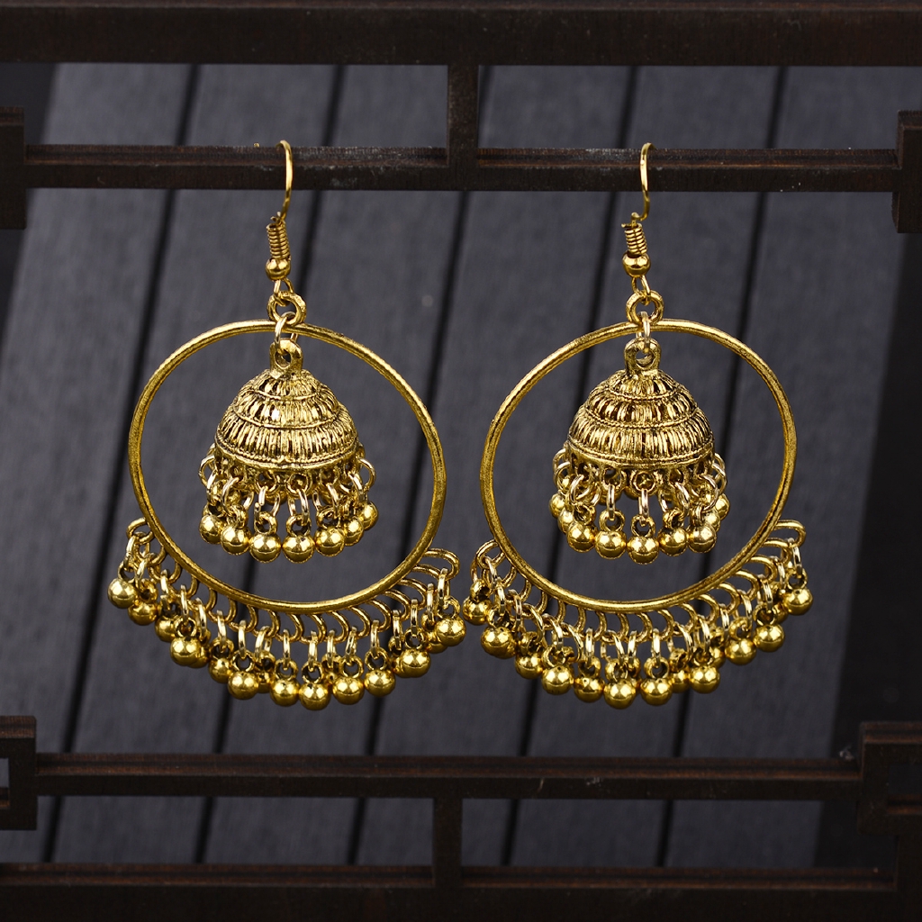 Round on sale jhumka design