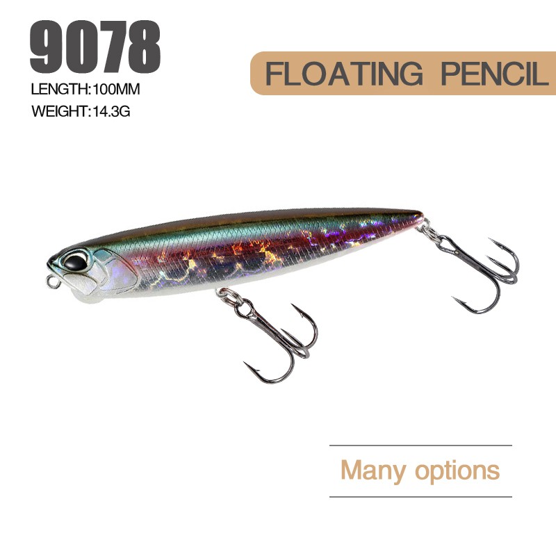 100mm 18g bass lure floating pencil