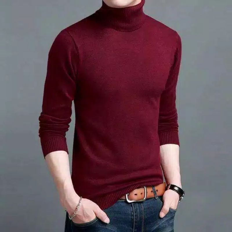 Sweater long outlet neck