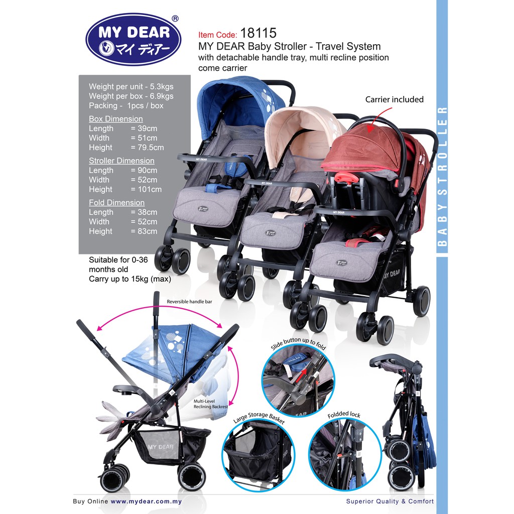 My dear best sale twin stroller