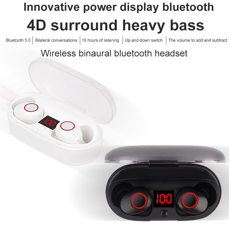 J29 TWS Bluetooth Earphones Wireless Headset Noise Cancellation In