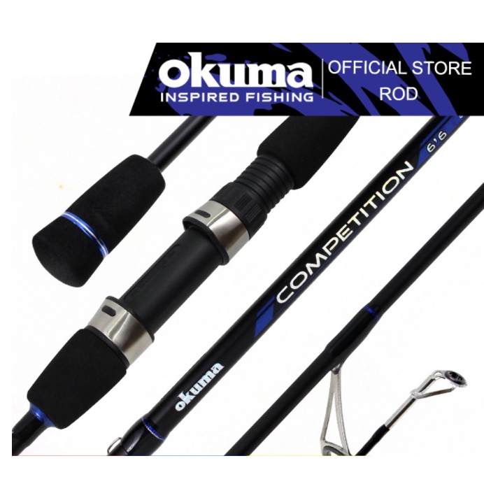 Shop 6'6 Okuma Competition 6-14lb 1 Piece Baitcaster Rod with