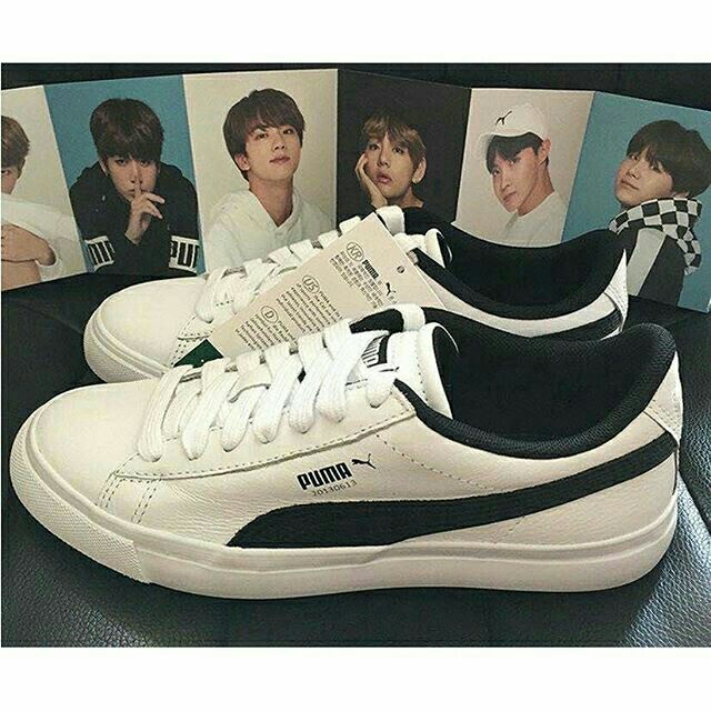 Puma x Bts shoes BLACK N WHITE Shopee Malaysia