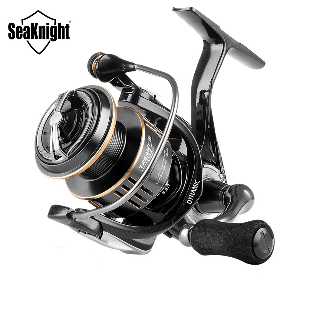 SeaKnight Brand TREANT III Series 5.0:1 5.8:1 Fishing Reel 1000-6000 MAX  Drag 28lb Spinning Reel for Fishing Dual Bearing System