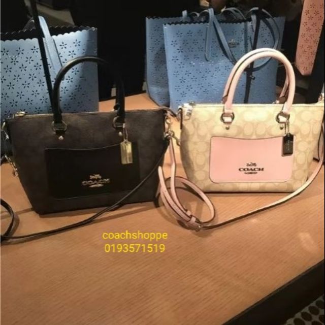 Coach signature emma online satchel