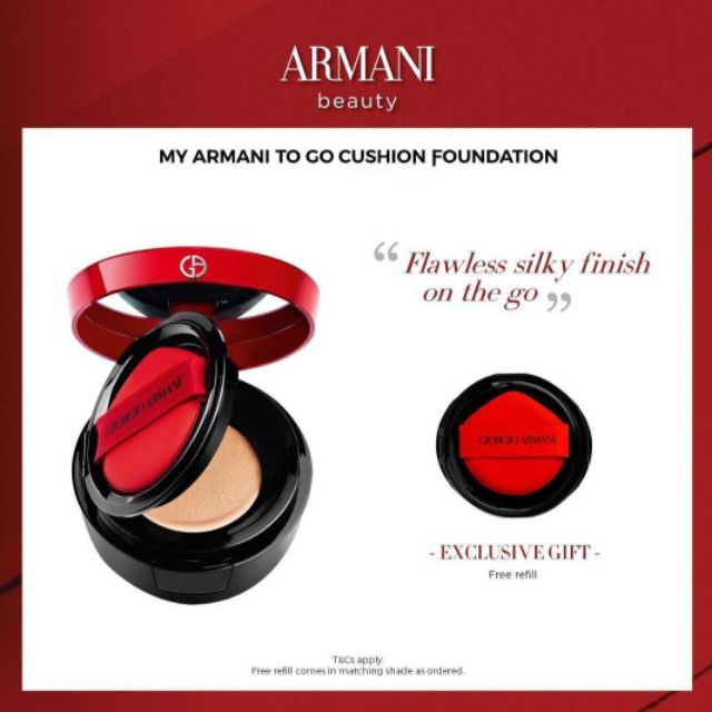 Pre order Giorgio Armani CC Cushion Foundation GA