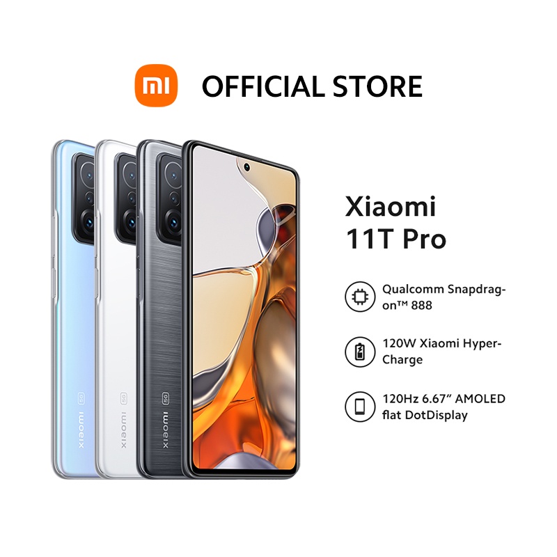 Xiaomi 11T Pro(8GB+128GB) Smartphone/SD888(5nm)/120Hz/6.67'' OLED  Display/5000mAh+120W/Sound by Harman Kardon
