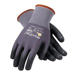 Electrician deals safety gloves