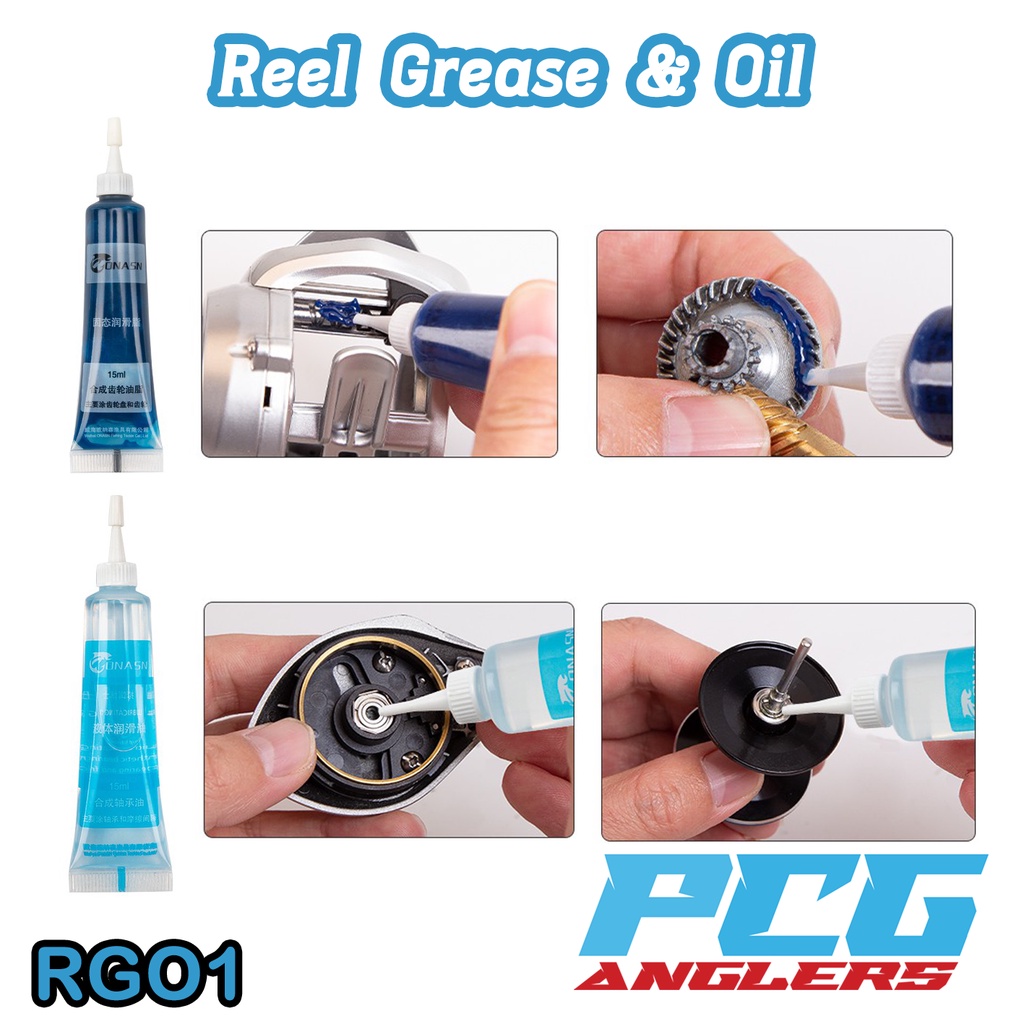 Reel Grease & Oil Fishing Maintanance Lubrication For Bearing Bait Casting  Spining Reel Service Repair BC