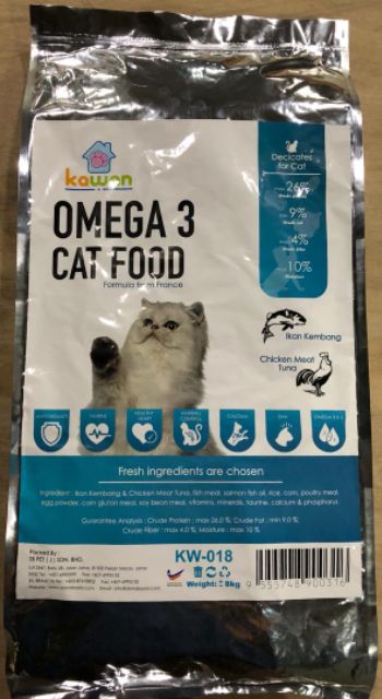 KAWAN OMEGA 3 CAT FOOD 8KG Shopee Malaysia