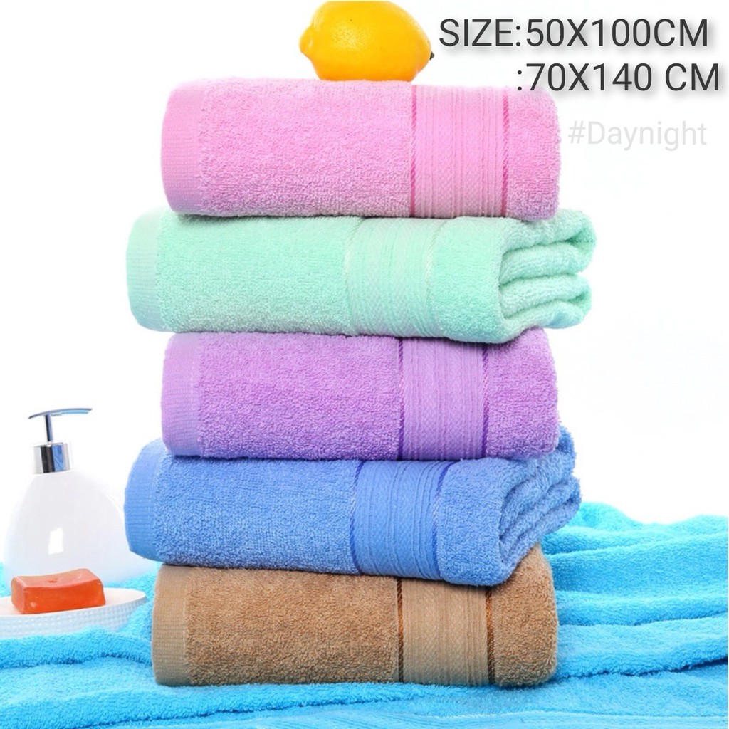 plain cannon bath towel (70x140cm)assorted color