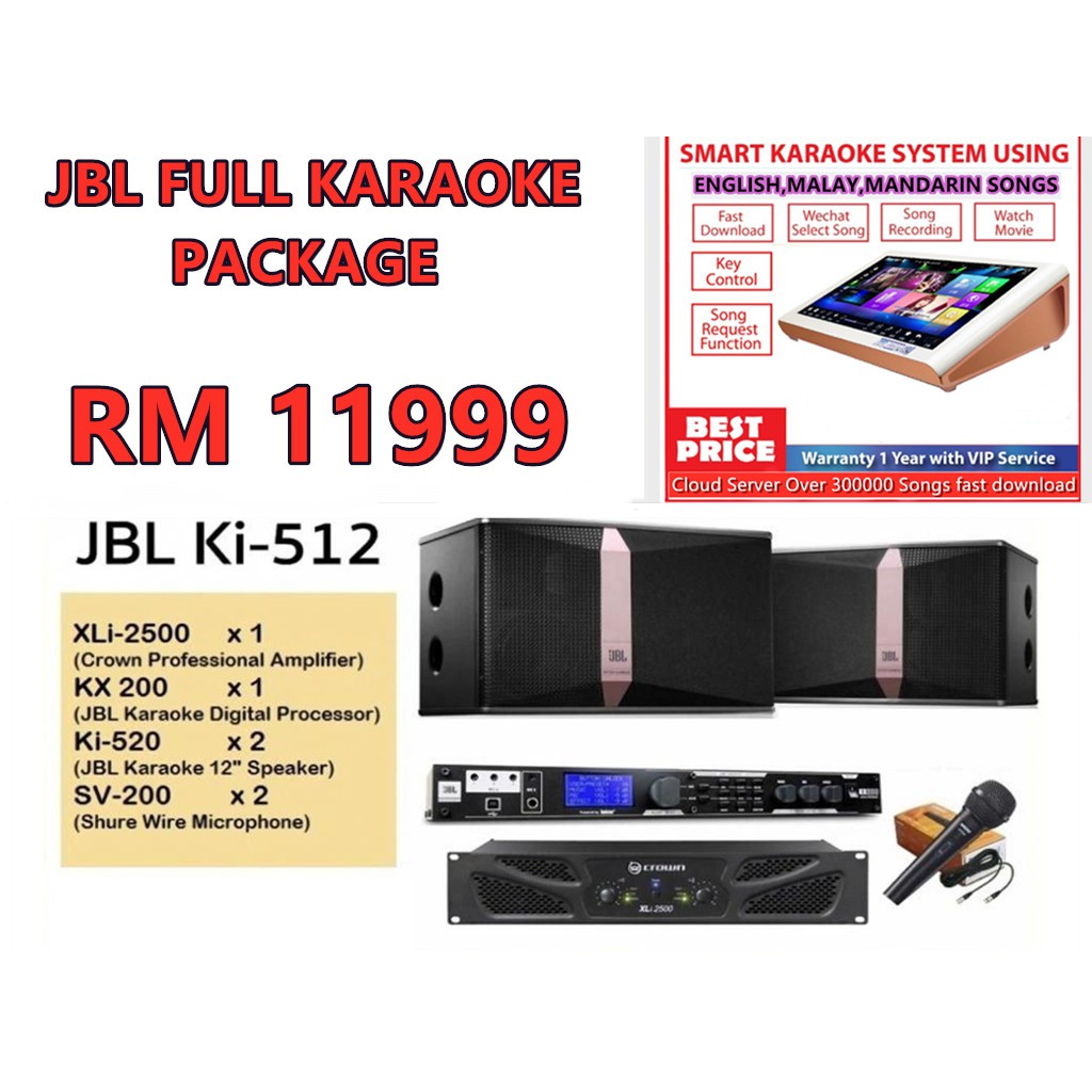 Jbl karaoke hot sale system