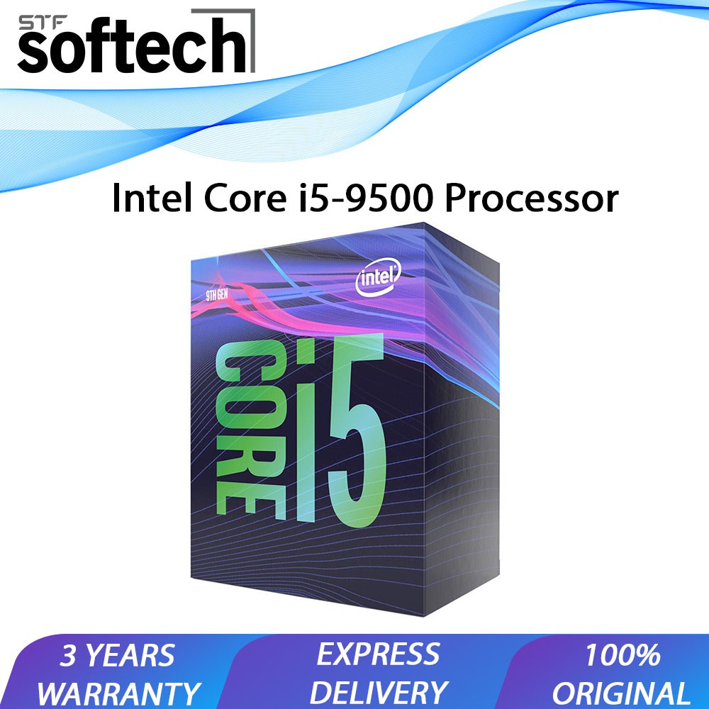 Intel Core i5-9500 Desktop Processor (4.40GHz, 9MB Smart Cache, 6