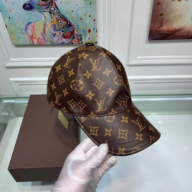 Louis Vuitton Leather Monogram Baseball Cap
