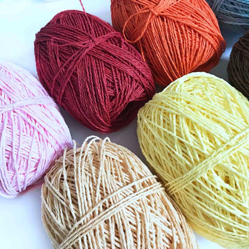 1set Organic Raffia Straw Yarn Crocheting Handcrafts Fancy Yarn DIY Sewing  Acces