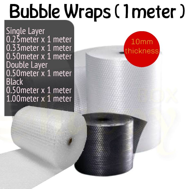 Single Layer Bubble Wrap High Quality 100 Meter Length x 0.5 Meter