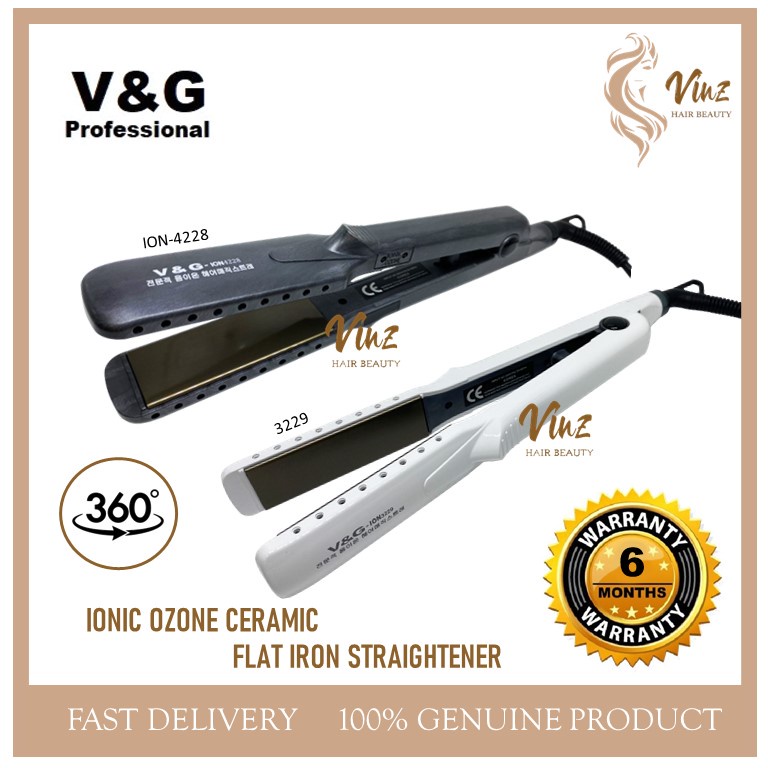 V and g professional hair outlet straightener