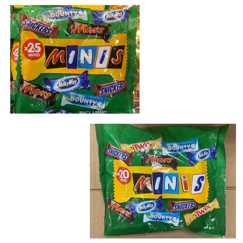 Snack Misti Mars Snickers Twix Bounty MilkyWay 1,4Kg Minis Mixed