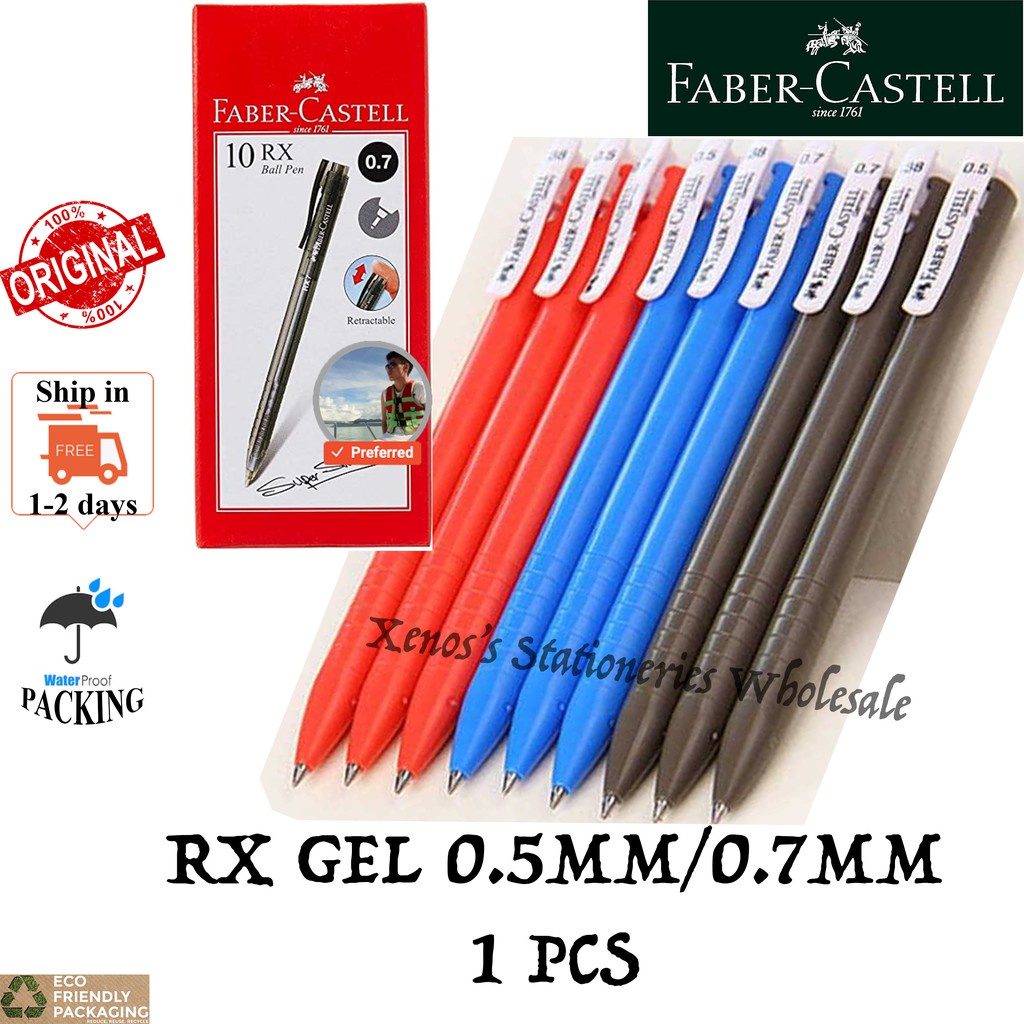 FABER CASTELL RX5 GEL PEN 0.5MM / FABER-CASTELL RX7 GEL PEN 0.7MM