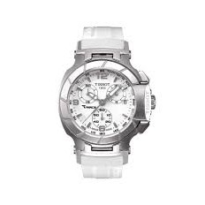 Tissot T Race Chronograph White Dial Ladies Watch T0482171701700